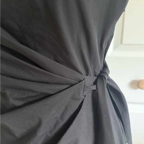 DVF Diane Von Furstenberg SIZE 6 Della black faux wrap sheath mini dress - Picture 3 of 11